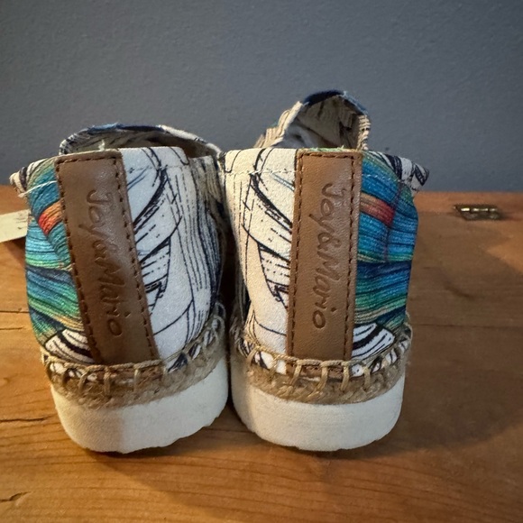 Joy & Mario Fun Blue Patterned Slip-On Espadrilles for Women - Picture 4 of 4